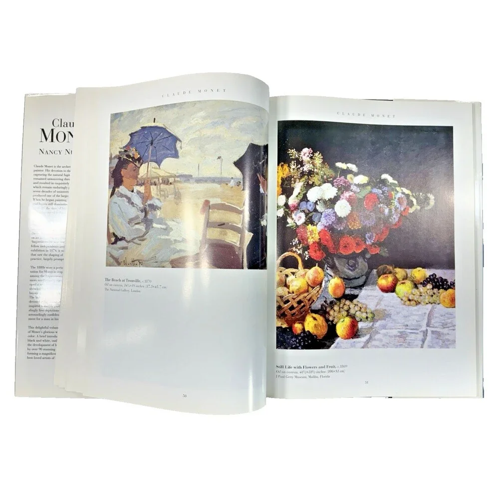Claude Monet by Nancy Nunhead Vintage 1995 Barnes & Noble Hardback Book